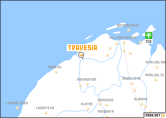 map of Travesía