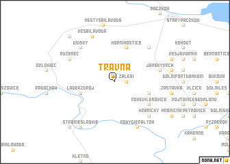 map of Travná