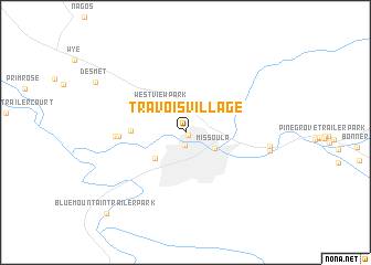 map of Travois Village