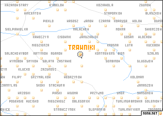map of Trawniki