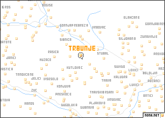 map of Trbunje