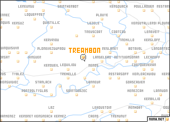 map of Tréambon