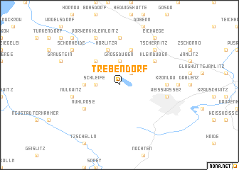 map of Trebendorf