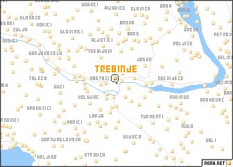 map of Trebinje