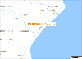 map of Trebisacce Marina