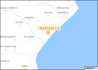 map of Trebisacce