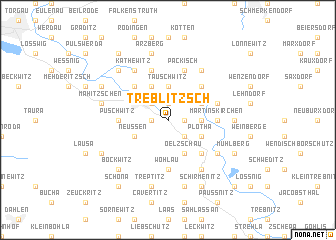 map of Treblitzsch