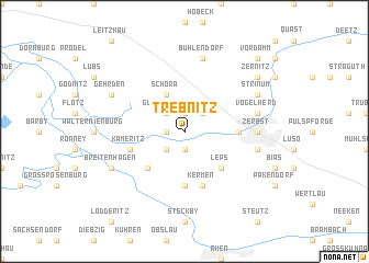 map of Trebnitz