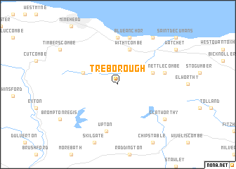 map of Treborough