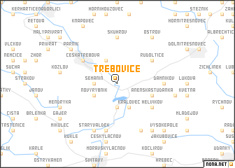 map of Třebovice