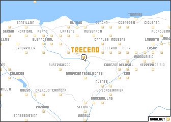 map of Treceño