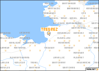 map of Trédrez