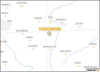 map of Tree Spring