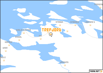 map of Trefjord