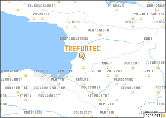 map of Tréfuntec