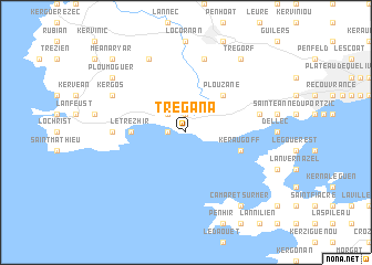 map of Trégana