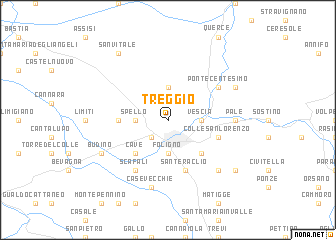 map of Treggio