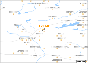 map of Trégu