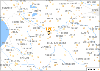 map of (( Treg ))