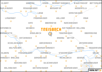 map of Treisbach