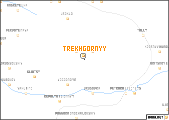 map of Trëkhgornyy