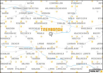 map of Trembanów