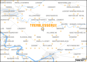 map of Tremblesseaux
