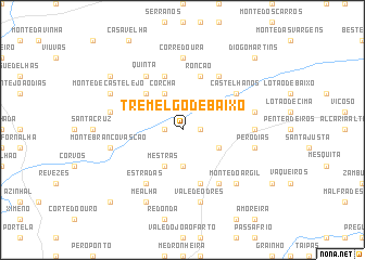 map of Tremelgo de Baixo