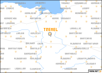 map of Trémel