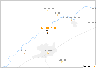 map of Tremembé