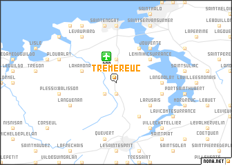 map of Tréméreuc