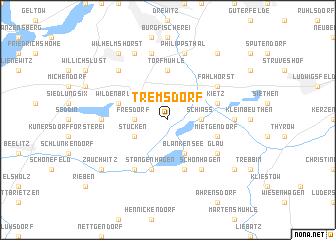 map of Tremsdorf