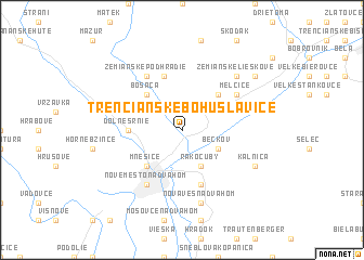 map of Trenčianske Bohuslavice