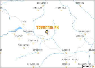 map of Trenggalek