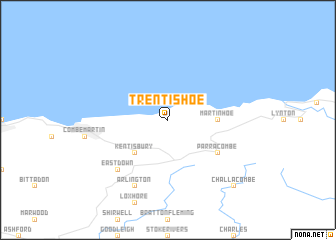 map of Trentishoe