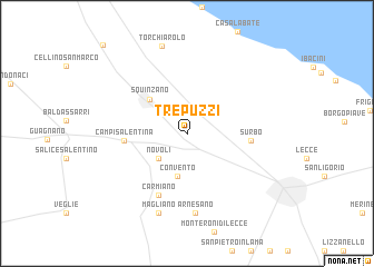 map of Trepuzzi