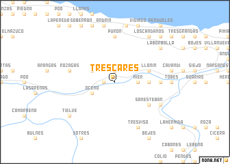 map of Trescares