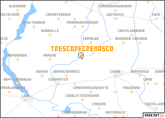 map of Trescore Cremasco