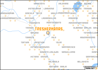 map of Tres Hermanas