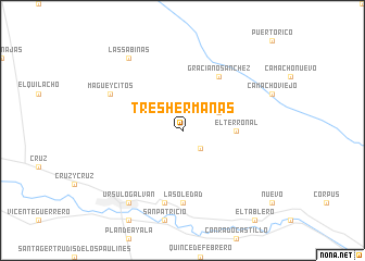 map of Tres Hermanas