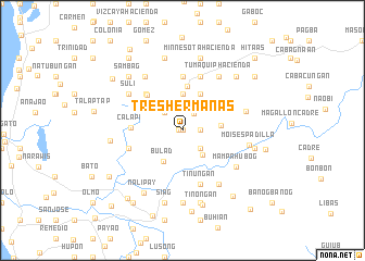 map of Tres Hermanas