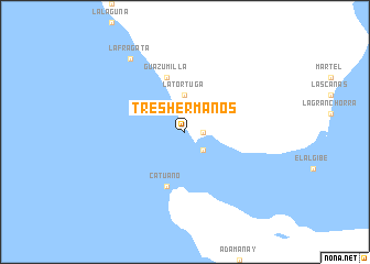 map of Tres Hermanos