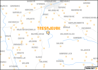 map of Trešnjevak