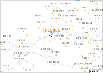 map of Tresovë