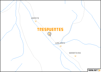 map of Tres Puentes