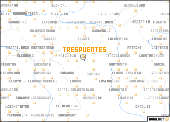 map of Tres Puentes