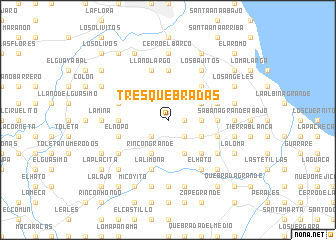 map of Tres Quebradas