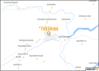 map of Três Rios