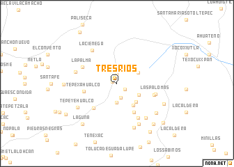 map of Tres Ríos