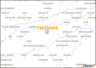 map of Tresserre